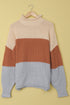Oversized Chunky Batwing Long Sleeve Turtleneck Sweater